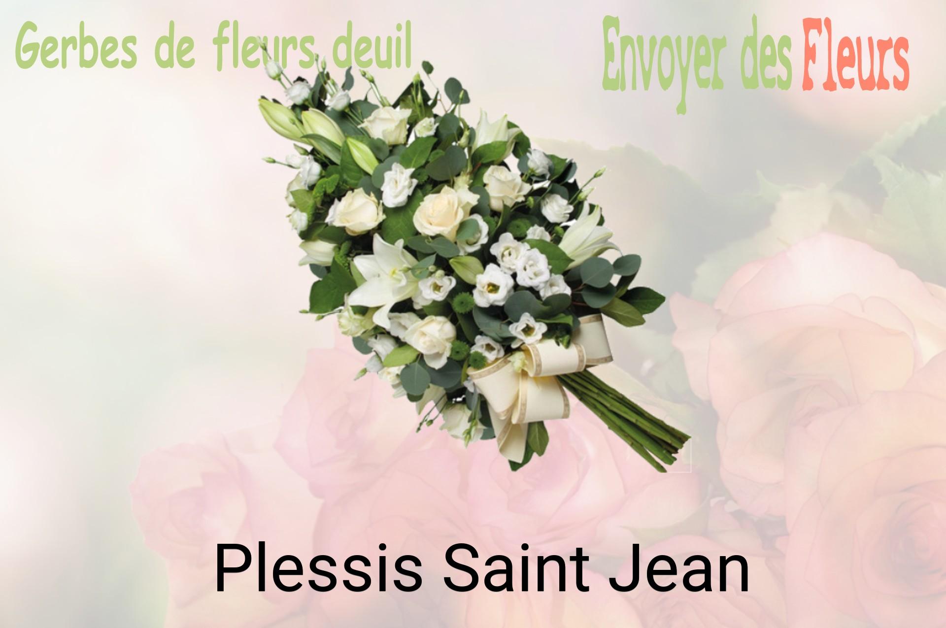 Gerbe de fleurs de deuil livrée à Plessis-Saint-Jean